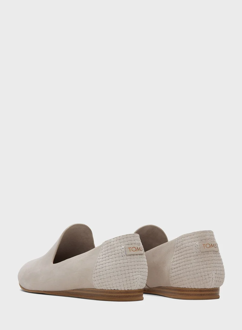 TOMS Pointed Toe Flat Slip Ons