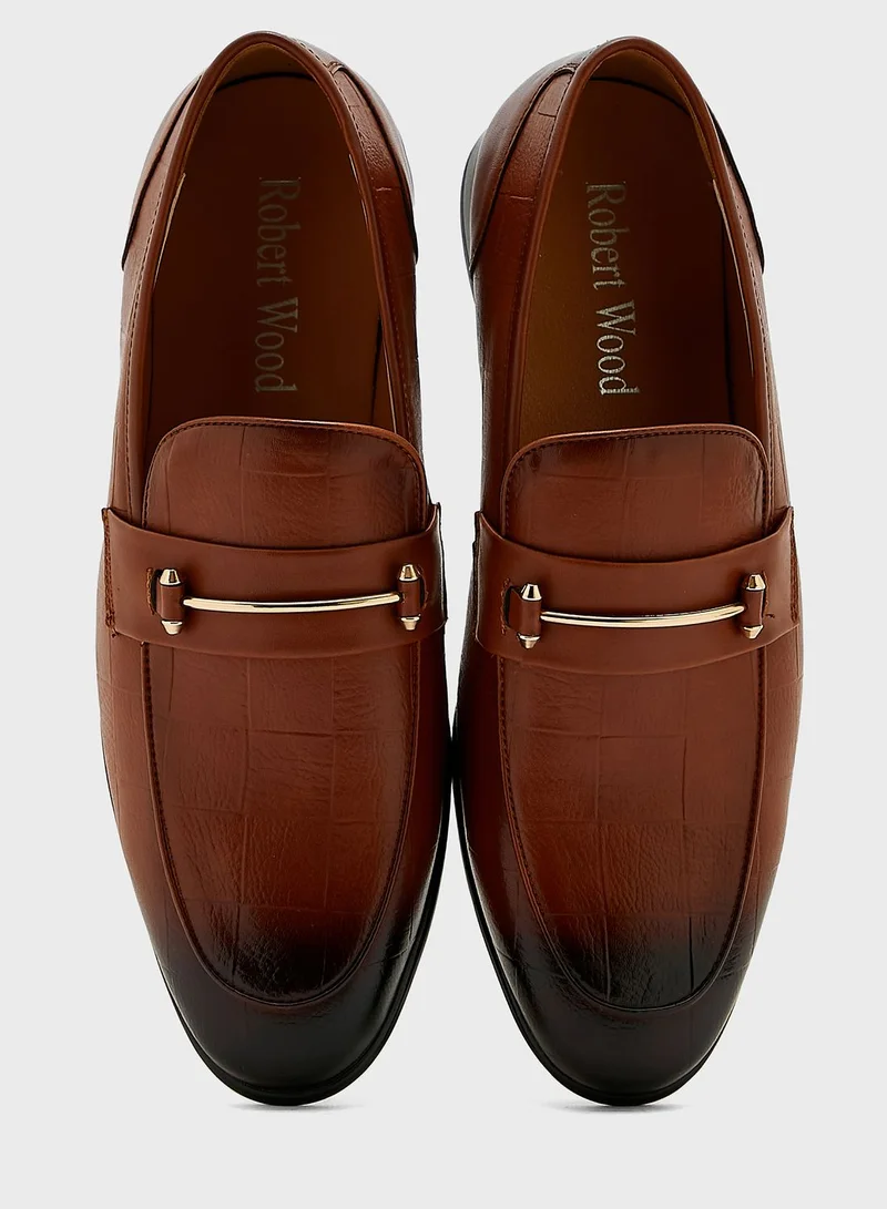 Robert Wood Faux Leather Formal Slip Ons
