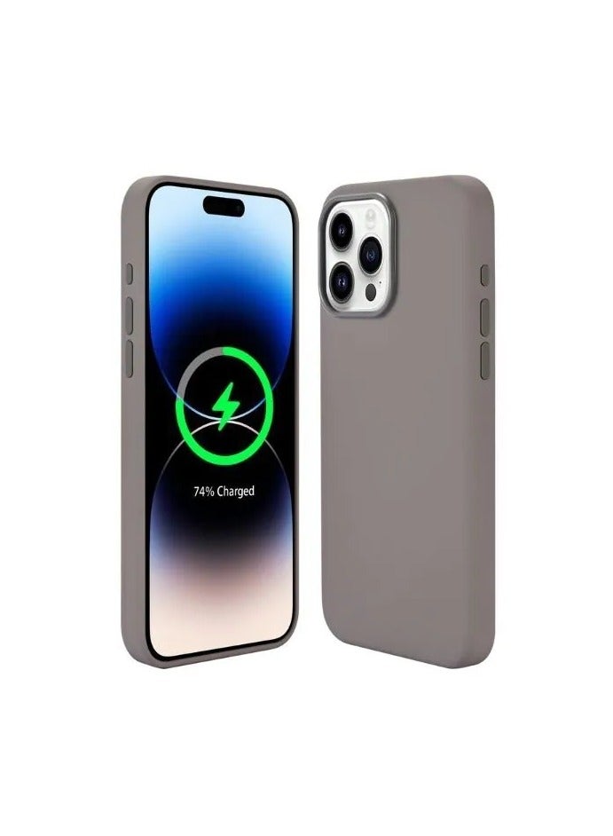 Protect iPhone 15 Pro Magsafe Silicone Case with Protection & Premium Quality MagSafe Silicone Case Support Wireless Charging 6.1 inches  - Image 1