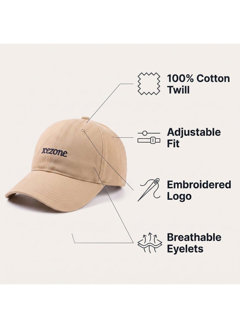 IceZone Cream 100% Cotton Hat with UV Protection - Image 2