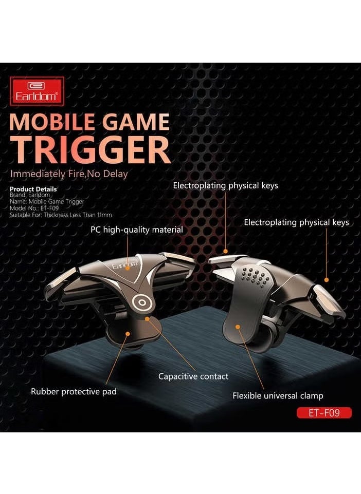Earldom Finger Trigger Mobile Game Fast Shooter Universal Trigger Game Controller – Plug & Play for Faster Gaming Performance – Compatible with Smartphones - Image 5