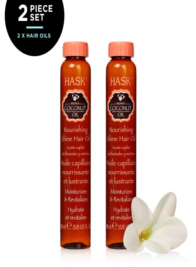 هاسك زيت جوز الهند مونوي من هاسك، عبوة من قطعتين، 18 مل | لتغذية شعر قوي وصحي | خالٍ من البارابين والكحول المجفف - Image 2