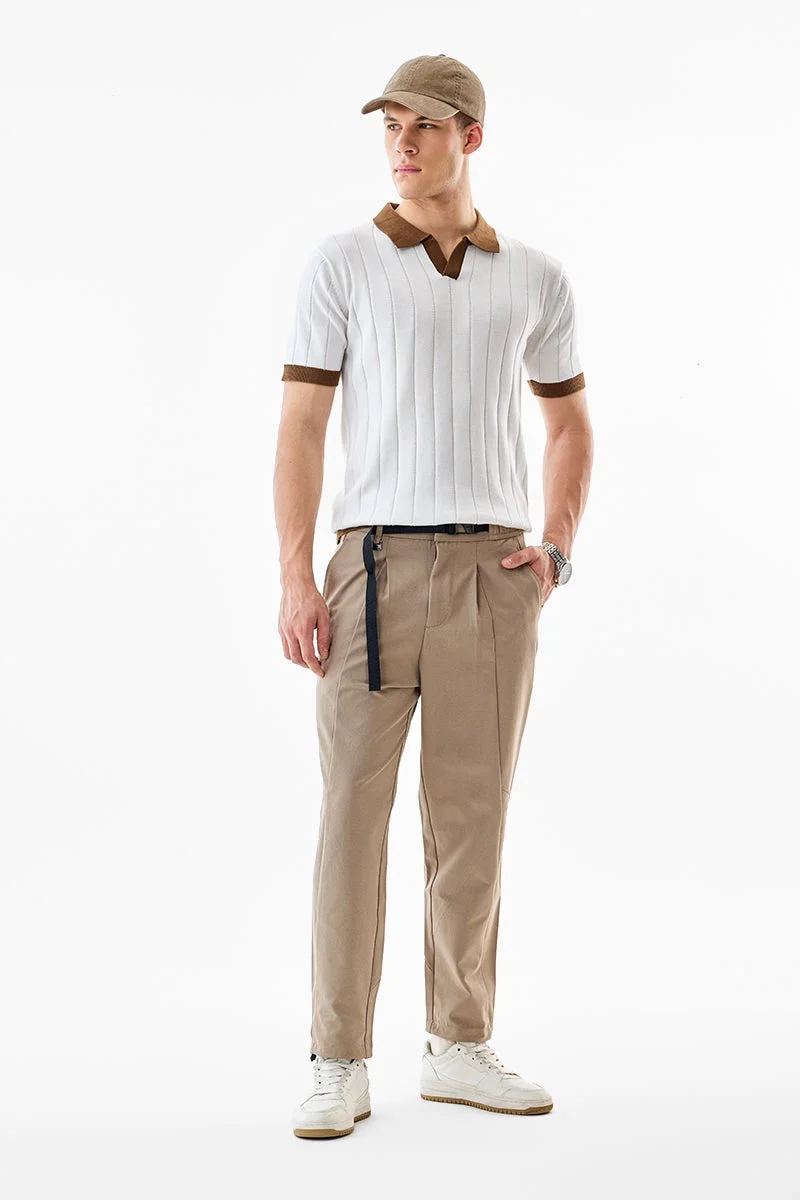 SNITCH 100% Cotton Regular Fit Polo T-Shirt