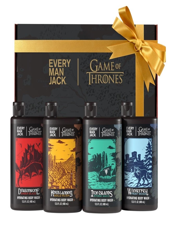 Every Man Jack Game of Thrones Collector's Edition Body Wash Gift Set - Includes 4 Body Washes with Clean Ingredients & Westeros Inspired Scents - Image 1