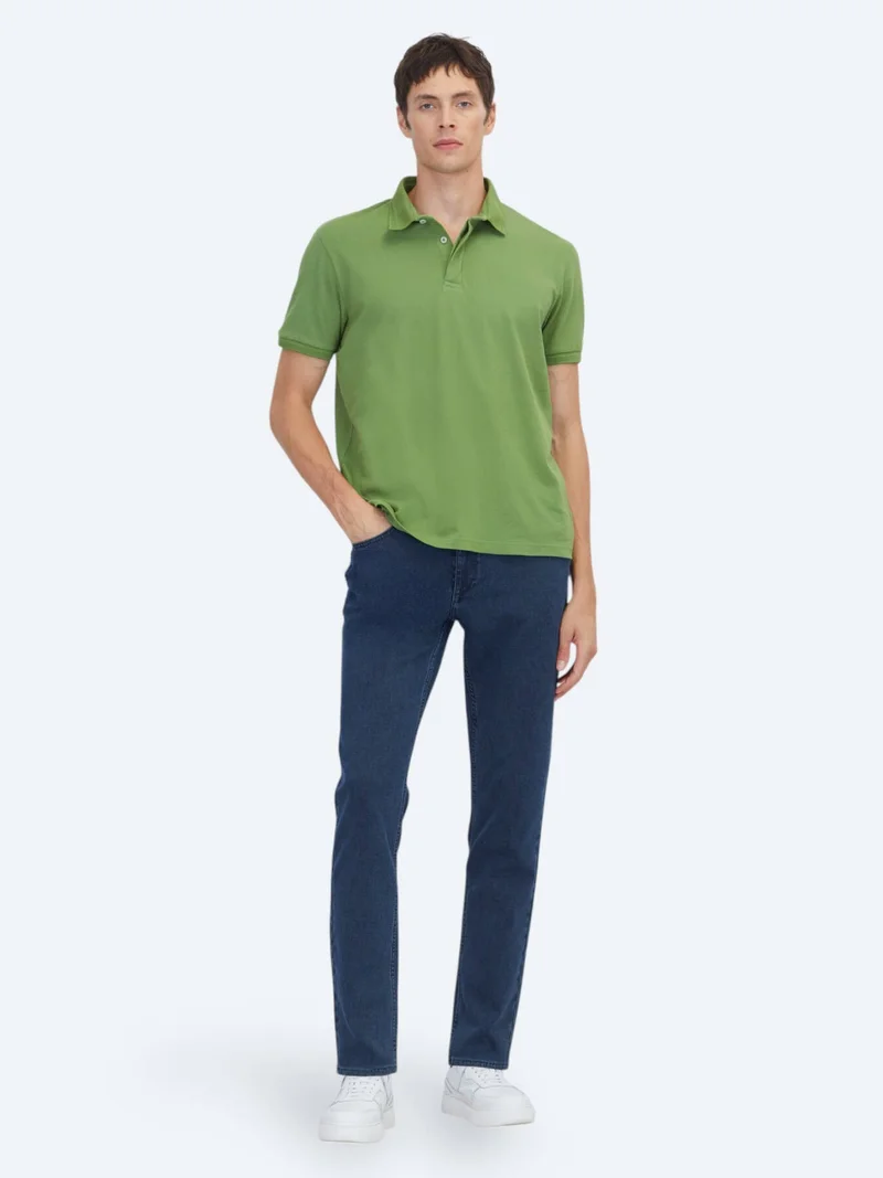 Kip Green Plain 100% Cotton T-Shirt