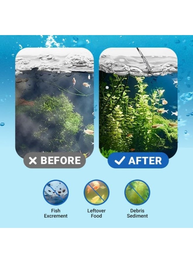 كلير جهاز تنقية مياه حوض السمك القوي سعة 100 مل - حل سريع لتنقية المياه لخزانات الأسماك العذبة والمالحة - مزيل الطحالب ومكيف مياه آمن، أقراص لحوض السمك من كاستويف - Image 4