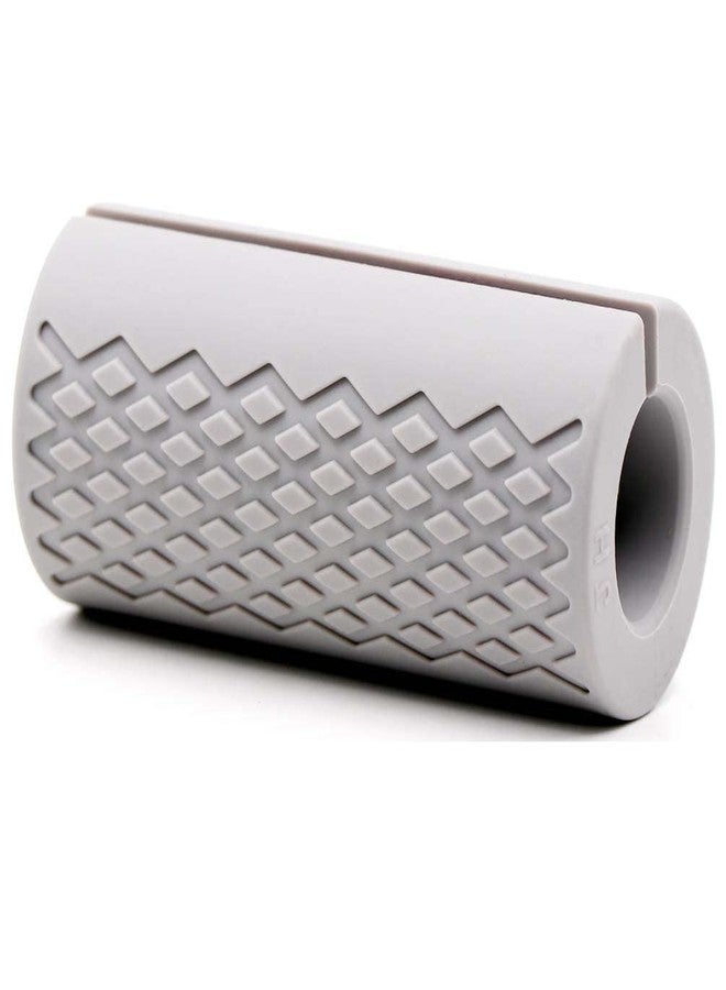 IADUMO (Gray) - Barbell Grips-Thick Bar Fat Grips for Weightlifting 2.5cm -Dumbbell Handles Stress Relieve Alpha Grip Hand Protector Pull up Tape Arm Blaster Adapter for Standard Hex/Bicep/Tricep/Threaded/Shrug Bars. - Image 5