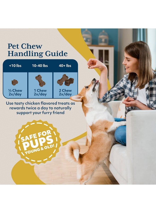 Ayush Herbs Ayush Pet Ashwagandha Calming Support Chews, Ayurvedic Calming Supplement for Dogs and Cats, Ashwagandha Herbal Supplement, 30 Chews - Image 5