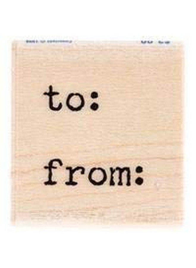 To & From Rubber Stampnew By: Cc