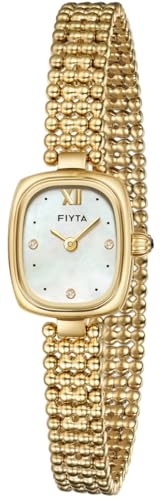 FIYTA Gold Watches for Women Vintage Ladies Wrist Watches Stainless Steel Dainty Small Gold Watch with Link Removal Tools and Gift Box for Women and Love Ones - Image 1