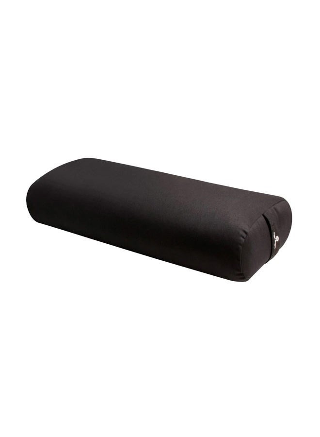 Hugger Mugger Standard Yoga Bolster (Black) | Rectangular Restorative Pillow | Very Firm | Handmade in The USA - Image 1