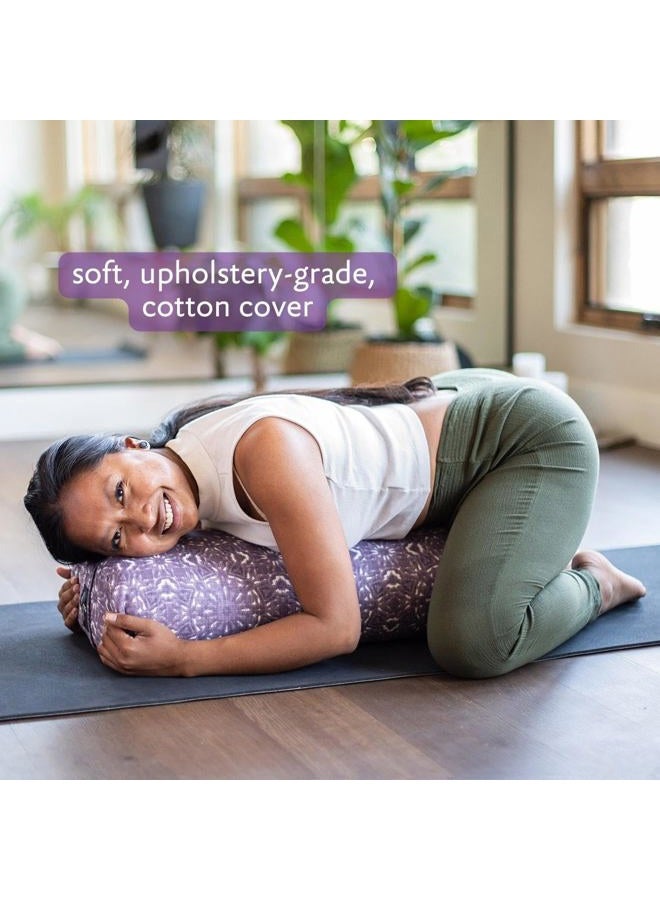 Hugger Mugger Standard Yoga Bolster (Black) | Rectangular Restorative Pillow | Very Firm | Handmade in The USA - Image 4