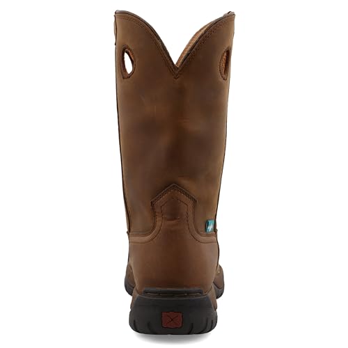 Twisted X Men's 11" All Around Work Boot, Round Toe, Taupe & Taupe, 9 M - Image 3
