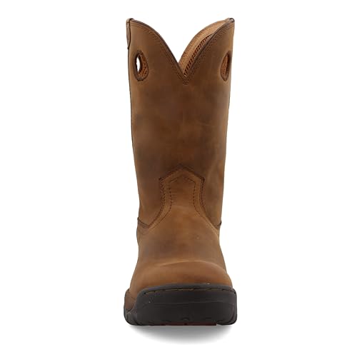 Twisted X Men's 11" All Around Work Boot, Round Toe, Taupe & Taupe, 9 M - Image 5