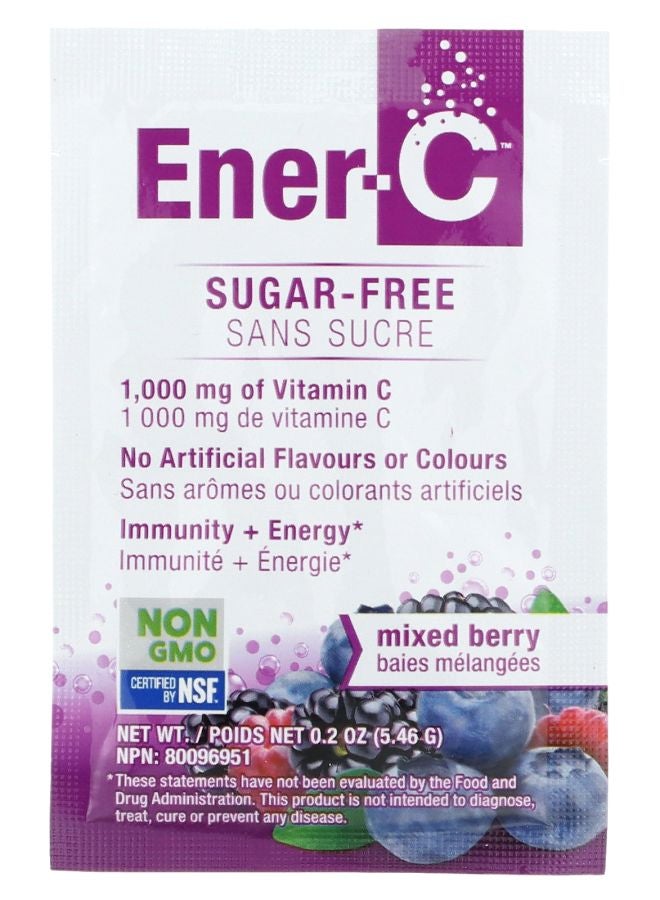 Ener-C Vitamin C Multivitamin Drink Mix Sugar Free Mixed Berry 1000 mg 30 Packets 0.2 oz (5.46 g) Each - Image 2