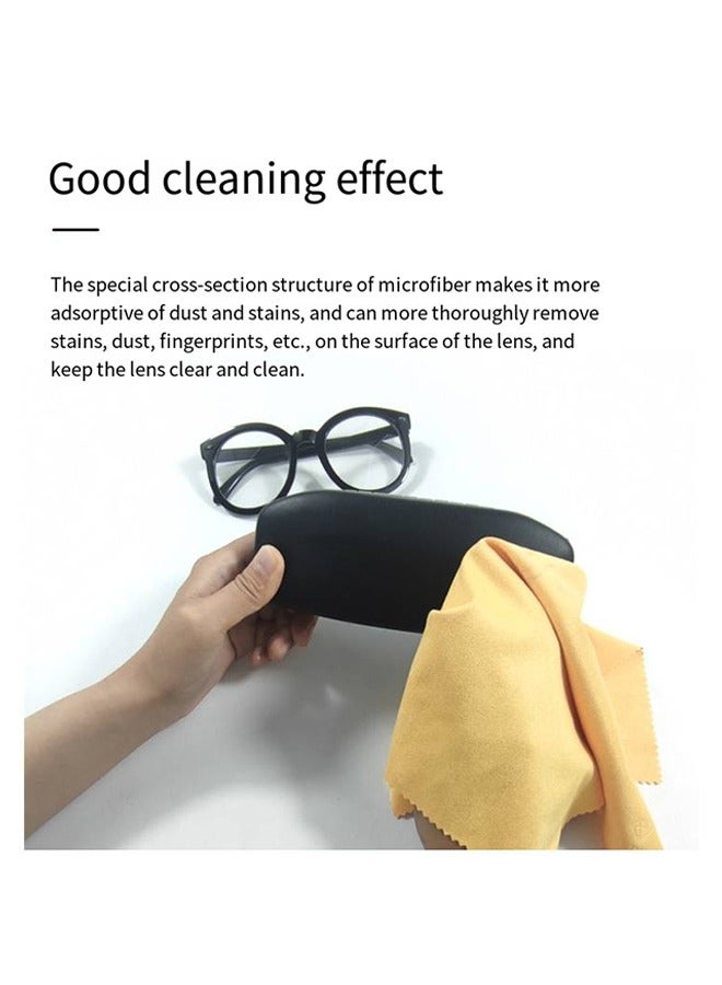 10-Piece Microfiber Eyeglass Cloths for Cleaning Lenses, Screens, Cameras, Cell Phone, LCD TV Screens, Tablets,Grey and Black - Image 2