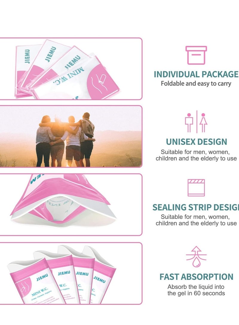 SYOSI Disposable Urine Bags, 12 Pcs 700ML Emergency Urine Bag, Unisex Urinal Bag, Portable Camping Pee Bag, Travel Urine Bag Vomit Bag for Traffic Jams, Camping, Hiking, Pregnant, Patient, Kids  - Image 4
