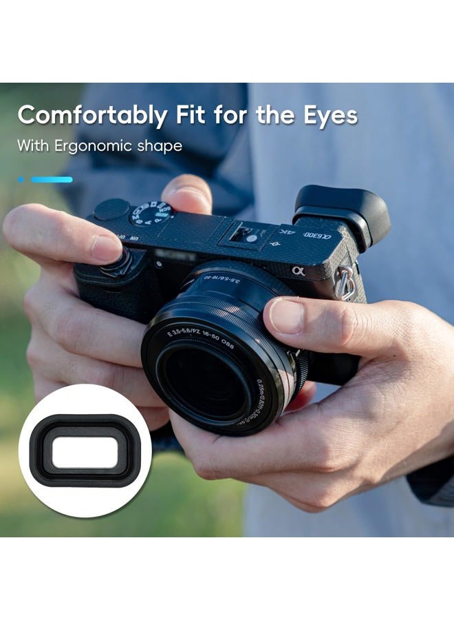 Kiorafoto Soft Silicon Camera Viewfinder Eyecup Eyepiece Eyeshade for Sony A6000 A6100 A6300 Eye Cup Protector Replaces Sony FDA-EP10 - Image 5