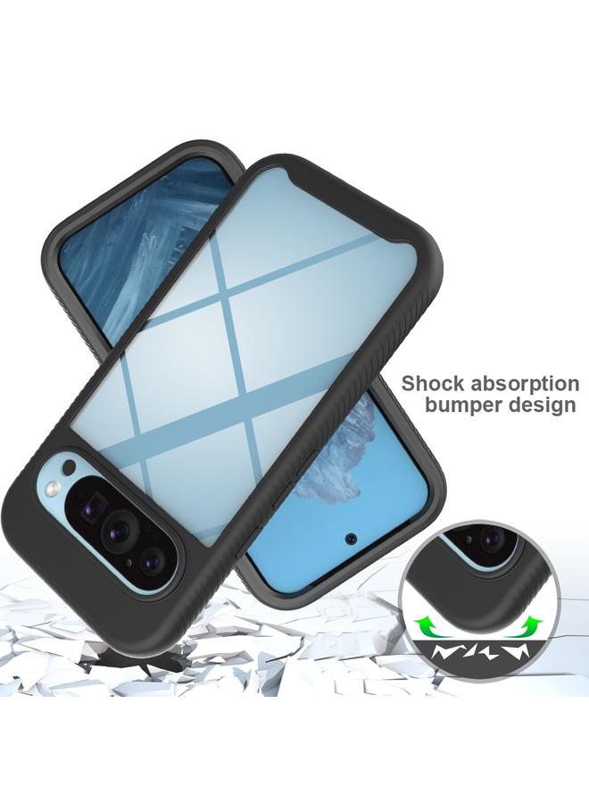 S-TOP Case For Google Pixel 9 / 9 Pro Starry Sky Solid Color Series PC + TPU Phone Case with PET Film - Image 5
