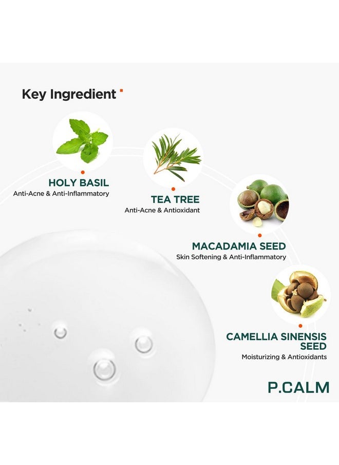 P.CALM - Underpore Holy Basil Cleansing Oil 190Ml | Instant Blackhead Reducing Pore Control Cleansing Oil With Holy Basil Extract For Sensitive Skin | Korean Skincare - Image 1