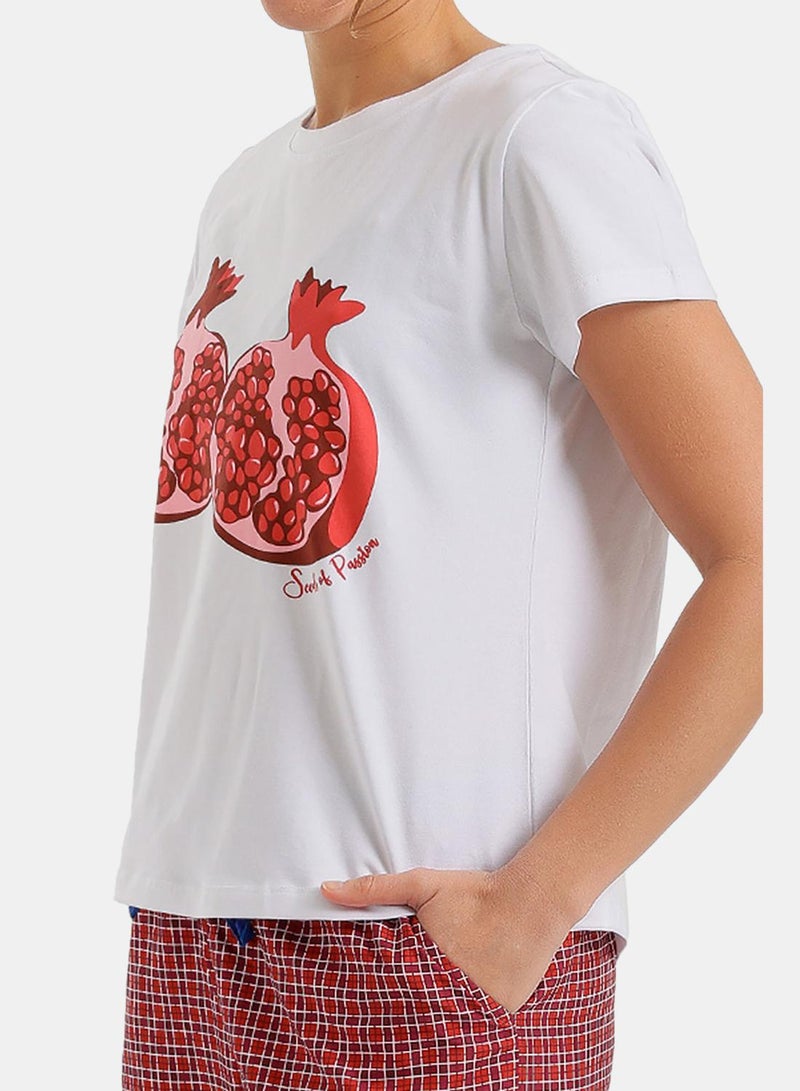 Carina Pomegranate Pyjama Set - Image 4