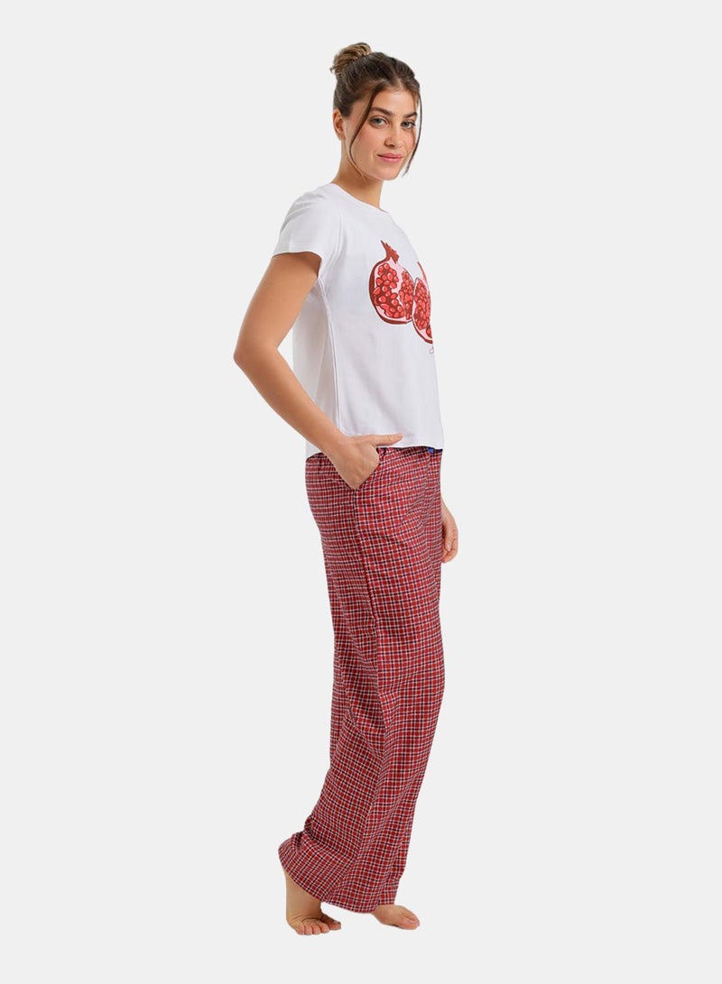 Carina Pomegranate Pyjama Set - Image 2
