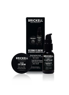 Brickell Men's Products Brickell Men'S Restoring Eye Routine For Men Eye Serum And Eye Cream For Men Natural And Organic Unscented Men'S Skin Care Gift Set  - Image 1