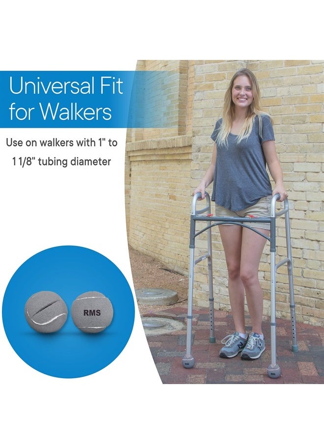 RMS Walker Glide Balls - A Set of 4 Balls with Precut Opening for Easy Installation, Fit Most Walkers (Grey)  - Image 3
