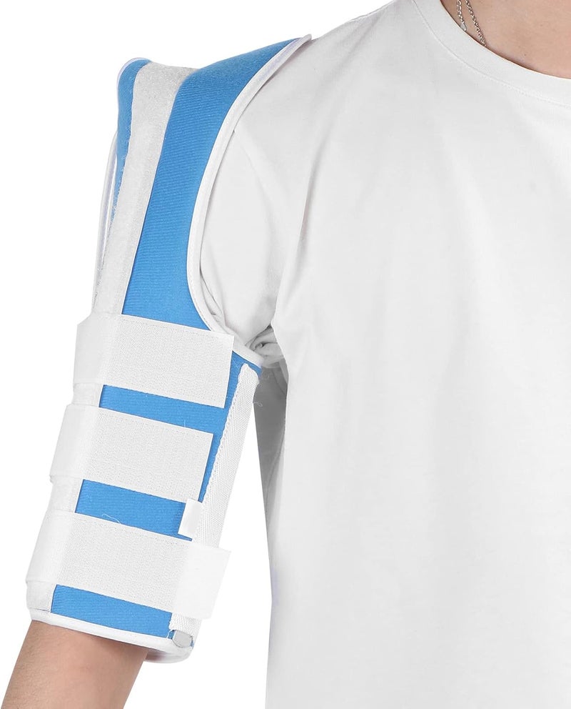 klarako Humerus Splint, Breathable Humeral Shaft Brace Support for Broken Upper Arm, Shoulder, Bicep and Humerus Bone, Medical Sling for Broken & Fractured Bones(L) - Image 2