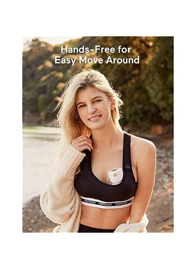 Gonice Wearable Breast Pump Hands Free, Electric Portable Wireless Milk Pump with LCD Display, with 2 Modes & 9 Levels Low Noise Wireless Rechargeable Electric Breast Pump, 24mm Flange, Double Side, 2 PCS  - Image 5