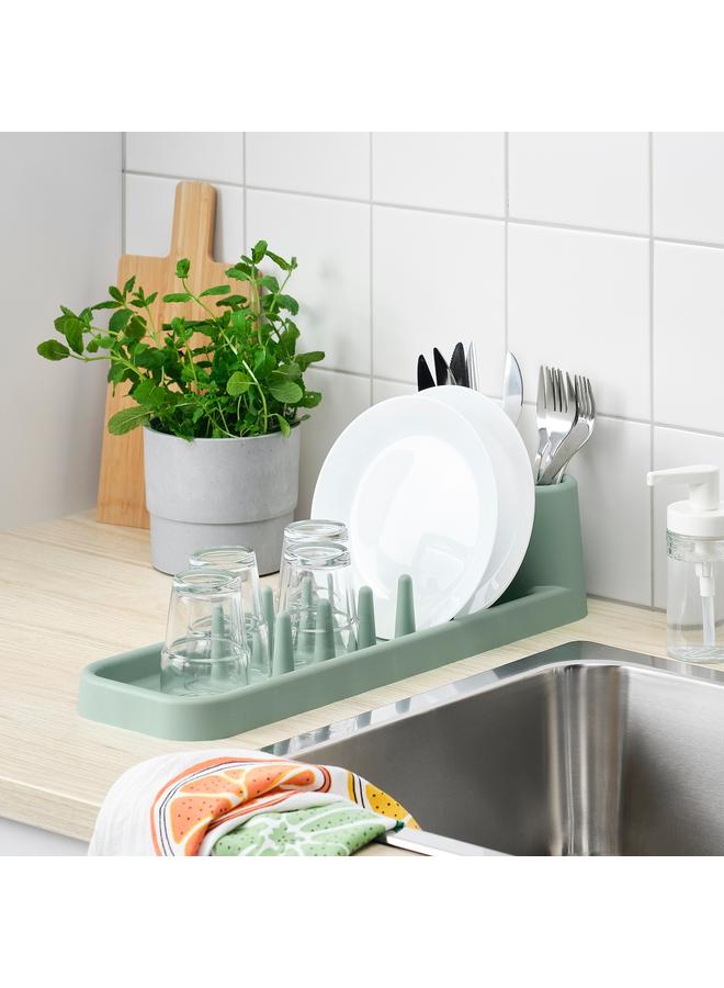 زبون مصفاة الأطباق، رمادي فاتح-أخضر، 48 سم - Image 2