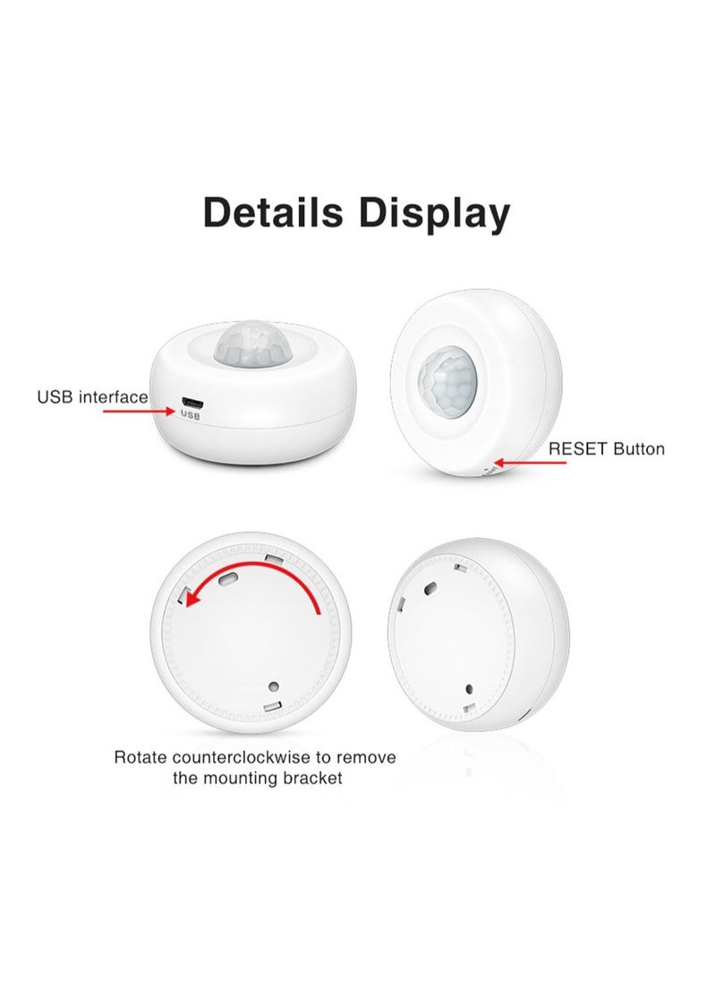 UanTii - Smart PIR Motion Detector, Tuya WiFi Wireless Infrared Movement Sensor,Smart Life App Remote Monitor - Image 1