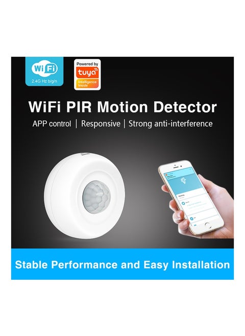 Smart PIR Motion Detector, Tuya WiFi Wireless Infrared Movement Sensor,Smart Life App Remote Monitor