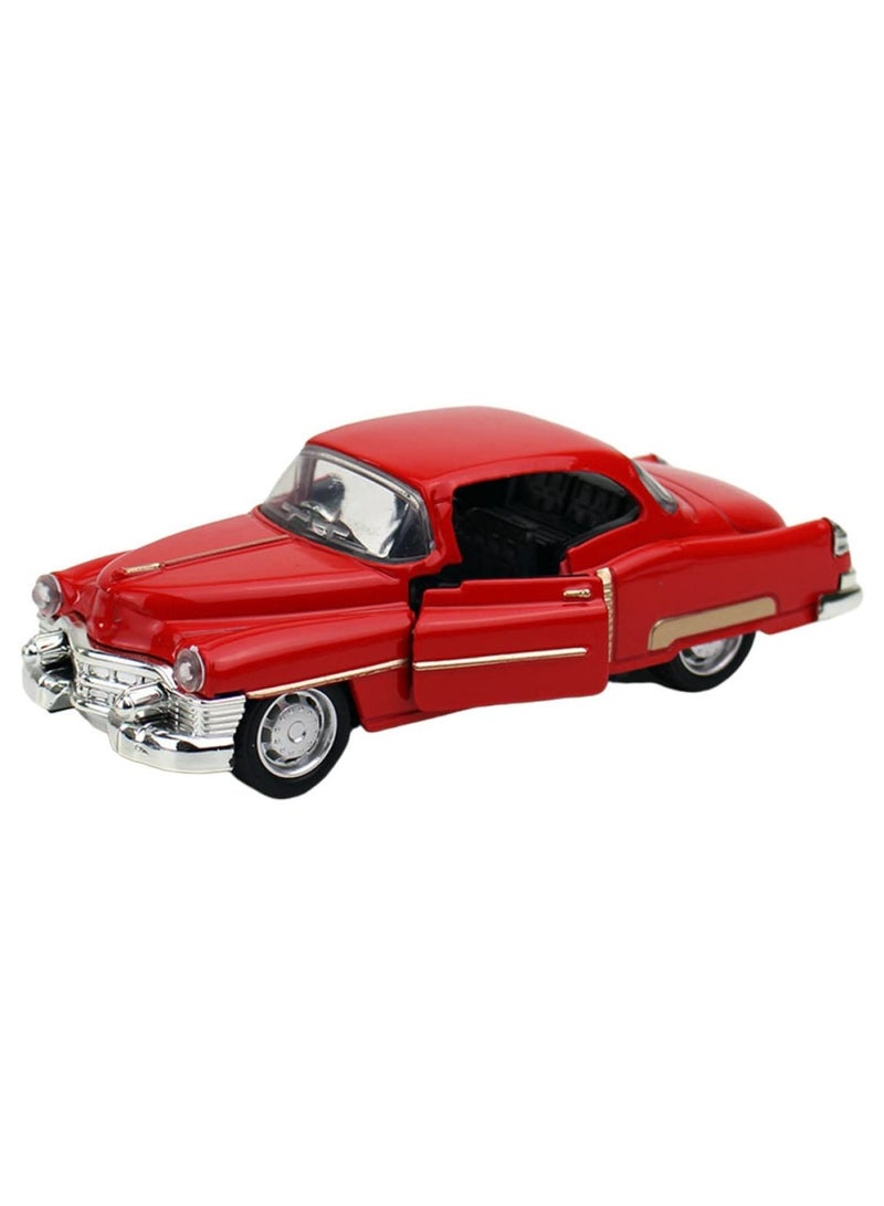 KASTWAVE Vintage Car Model Retro Car Model Toy Diecast Vehicle Classic Car Figurine Collectible for Kids Adults Gift Car Lover Present Red - Image 1