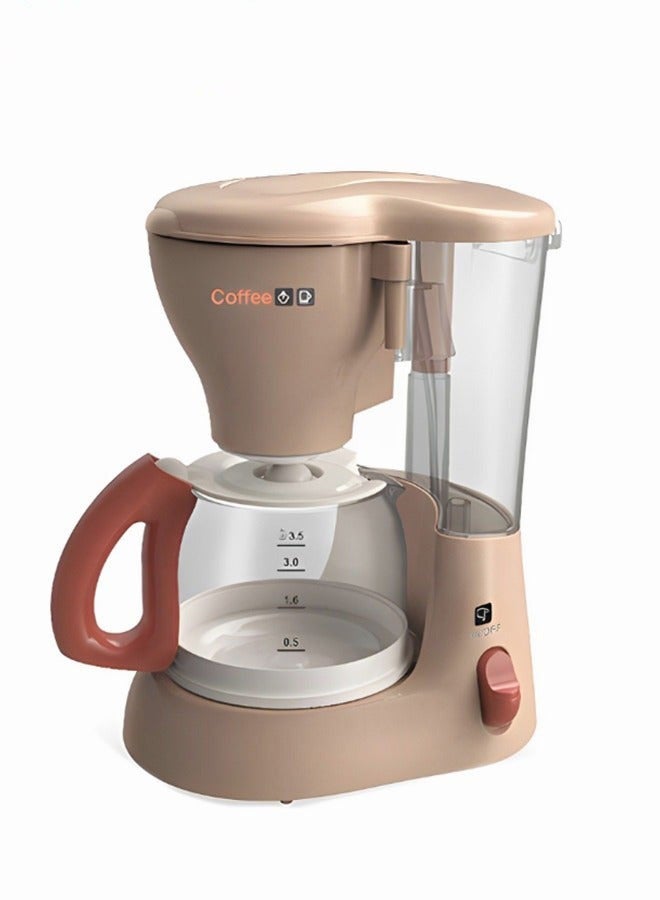 DURKU Realistic Light and Sound Kids' Cafe Machine, Pretend Coffee Maker Toy Set for Kitchen Play, Role Play Toy for Children 3+, Includes Kitchen Accessories, Requires 3 AA Batteries, Size: 10*13*16cm - Image 2