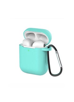 NIBEMINENT 2-Piece Silicone Case For Apple AirPods 1/2 Pink/Teal  - Image 3
