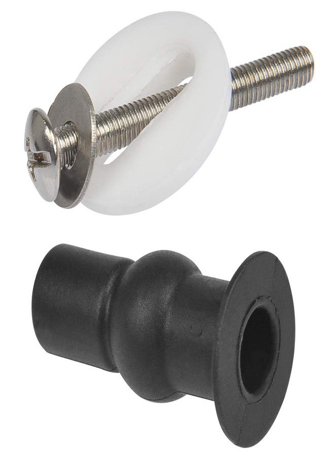 FOCCTS 4 Pack Toilet Seat Fixing Screws, Universal Toilet Seat Bolts Kit with Expanding Rubber Top Nuts and Bolts for Top Mounting Toilets Seats Hinges - Image 5