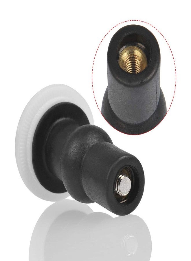 FOCCTS 4 Pack Toilet Seat Fixing Screws, Universal Toilet Seat Bolts Kit with Expanding Rubber Top Nuts and Bolts for Top Mounting Toilets Seats Hinges - Image 4