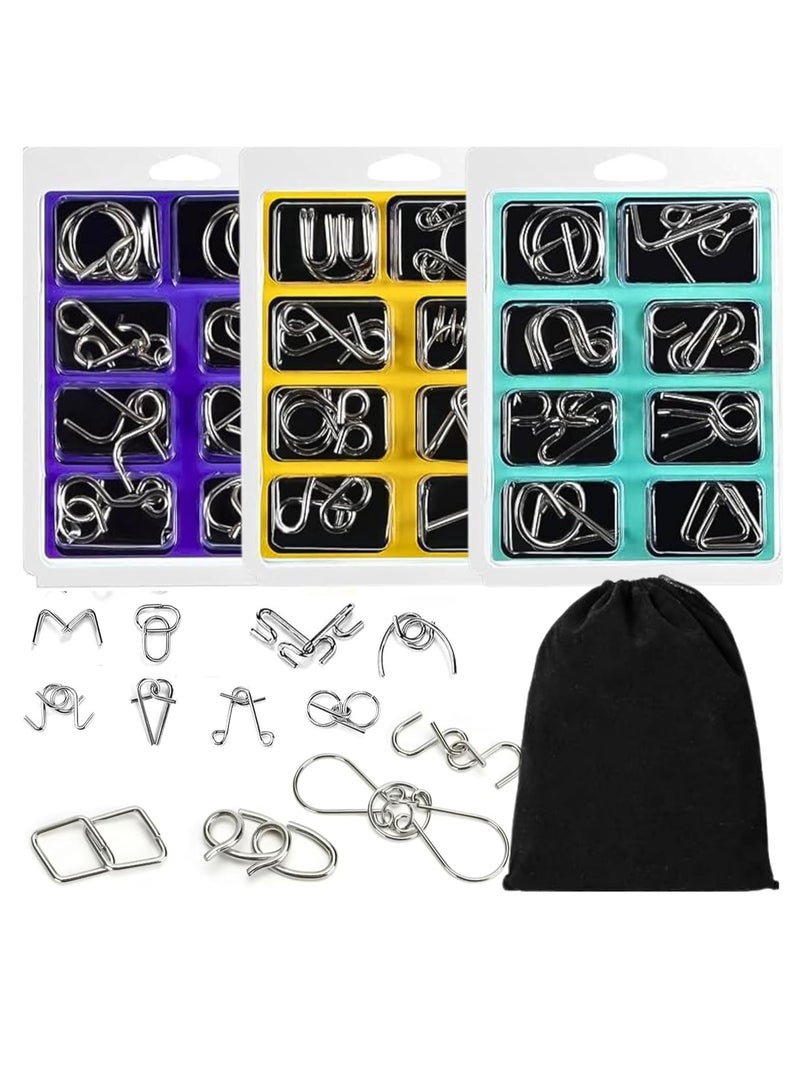 ARGT Brain Puzzle IQ Toys for Kids Age 4-12, Metal Wire Puzzles, Brain Teasers for 5-7 Year Olds, Mind Game IQ Test Toy, Magic Trick Puzzle for 8-11 Year Old Boys & Girls, Educational STEM Learning - Image 1
