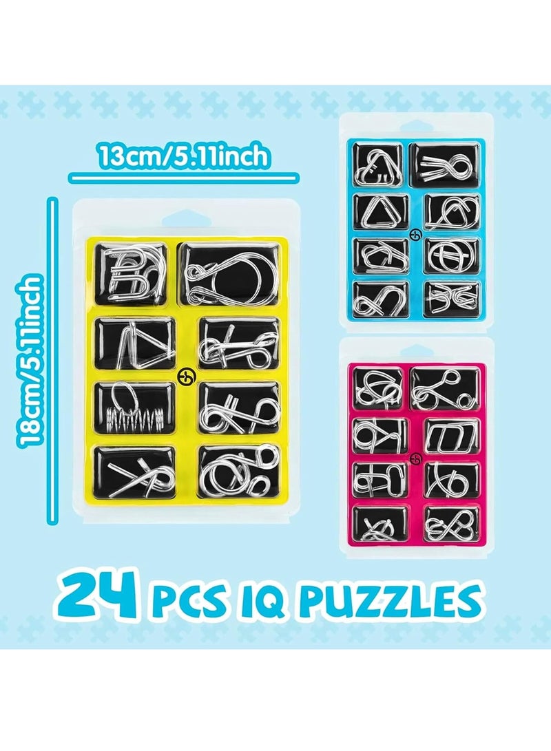 ARGT Brain Puzzle IQ Toys for Kids Age 4-12, Metal Wire Puzzles, Brain Teasers for 5-7 Year Olds, Mind Game IQ Test Toy, Magic Trick Puzzle for 8-11 Year Old Boys & Girls, Educational STEM Learning - Image 3
