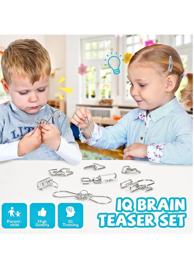 ARGT Brain Puzzle IQ Toys for Kids Age 4-12, Metal Wire Puzzles, Brain Teasers for 5-7 Year Olds, Mind Game IQ Test Toy, Magic Trick Puzzle for 8-11 Year Old Boys & Girls, Educational STEM Learning - Image 5