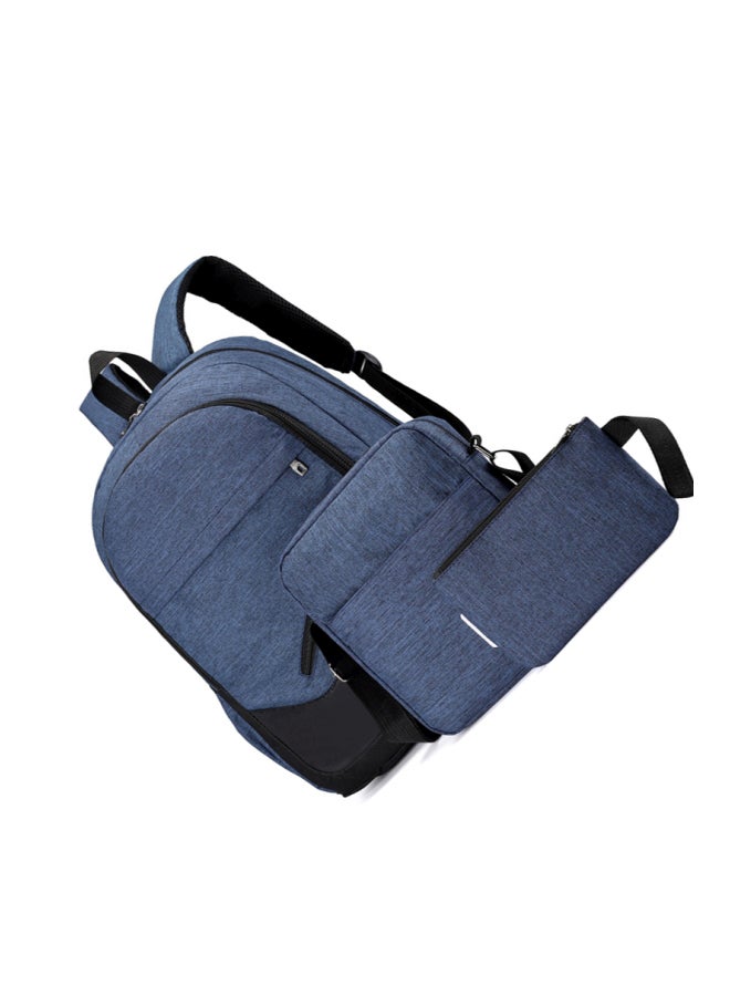 Blue and Black 3-Piece Backpack Set  - Image 3