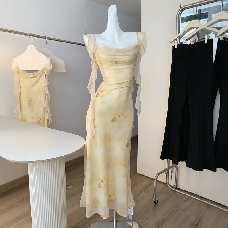 Floral Print Sleeveless Maxi Dress with V-Neck - Image 1