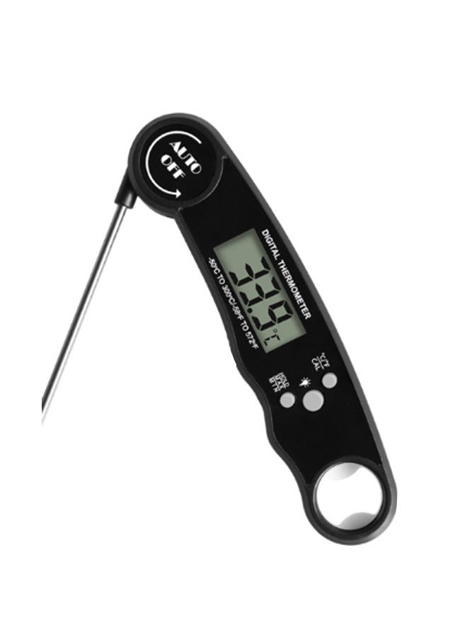 Foldable Probe Meat Thermometer – Digital Kitchen Thermometer, Food Thermometer with Bottle Opener, Electronic Temperature Gauge for Grilling and Cooking - Image 1