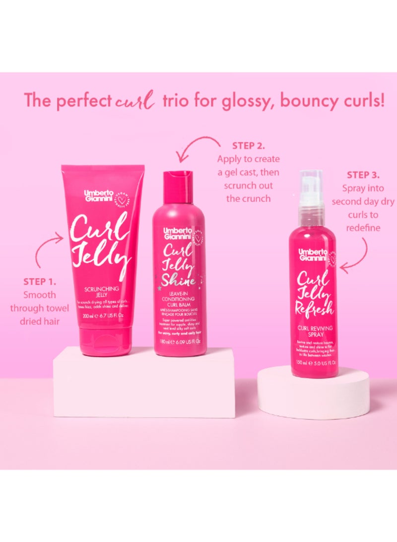 Umberto Giannini Frizz-Fighting Curl Jelly Shine Oil - Adds Incredible Gloss & Shine to Curls, Controls Frizz & Hydrates Dry Ends (180 ml) - Image 5