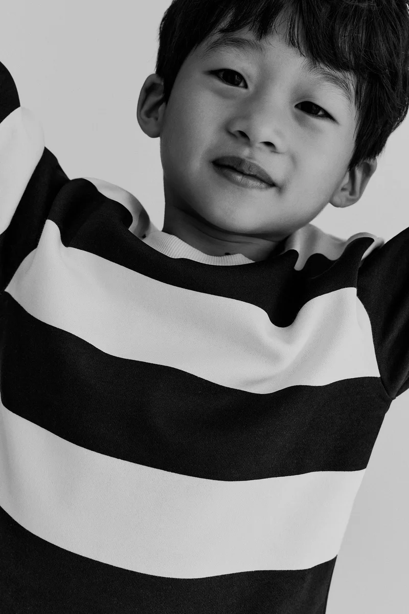 اتش اند ام بلوزة من القطن السميك