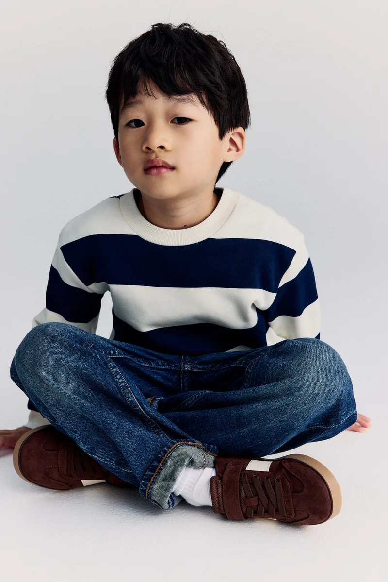 اتش اند ام بلوزة من القطن السميك