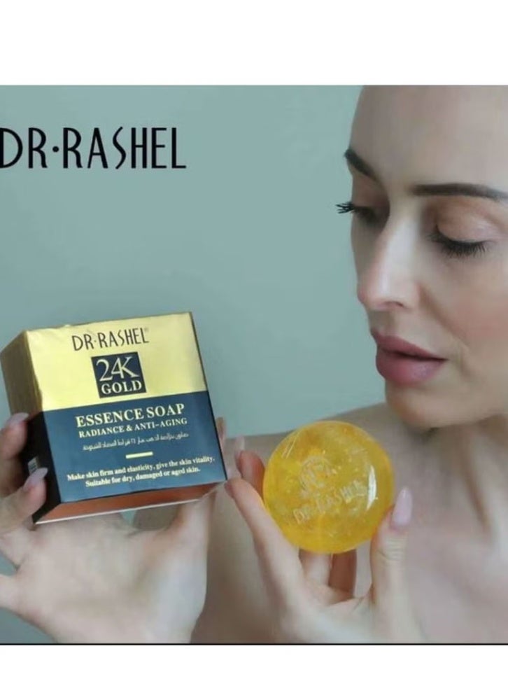 DR. RASHEL 24K Gold Anti-Aging Radiance Soap 100g - Image 4
