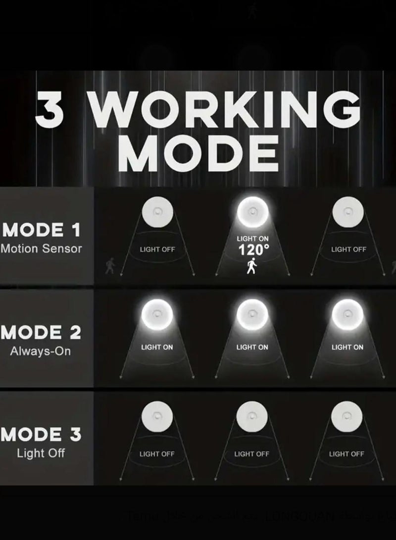 MITOYO Motion Sensor Light - Under Cabinet Light - White Light and Warm Light - Rechargeable Night Light for Kitchen, Staircase, Bedroom, Drawer - Image 4