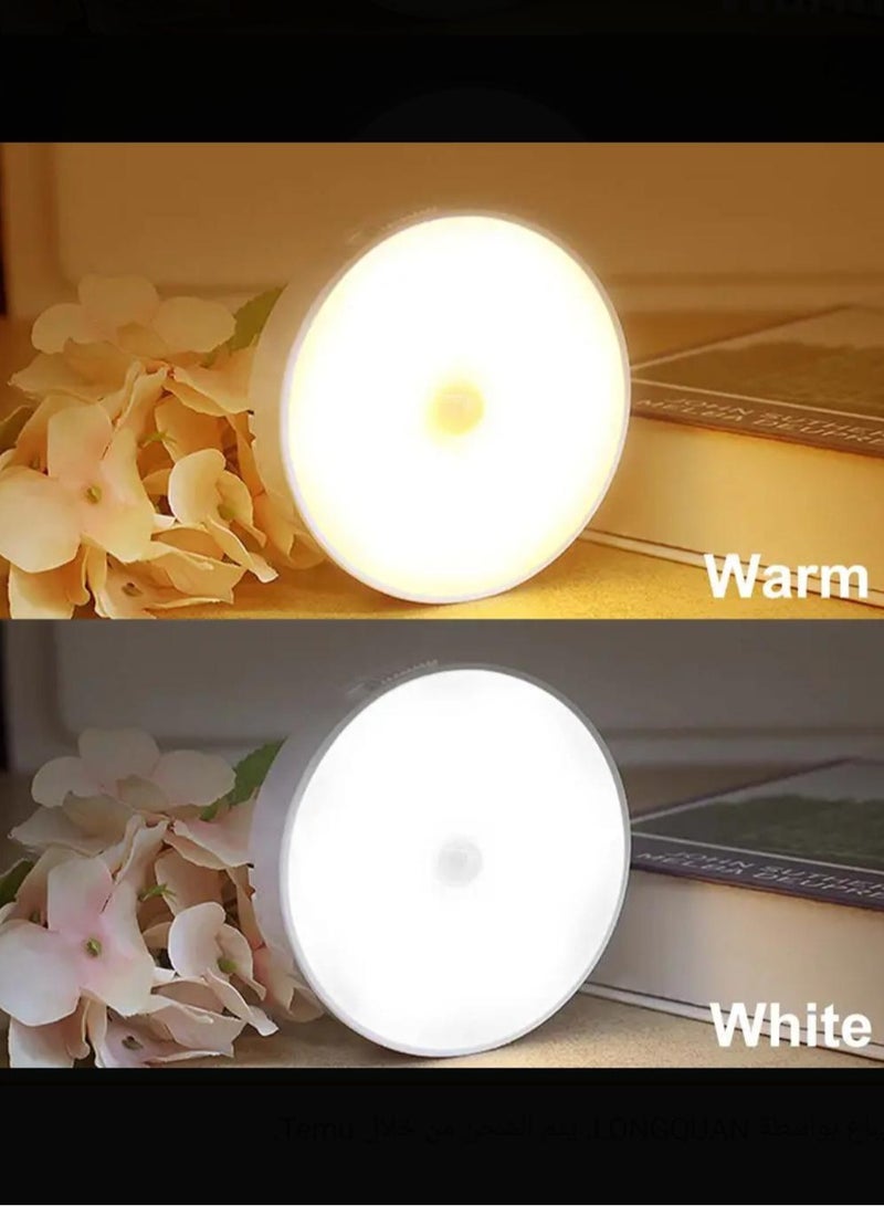 MITOYO Motion Sensor Light - Under Cabinet Light - White Light and Warm Light - Rechargeable Night Light for Kitchen, Staircase, Bedroom, Drawer - Image 5